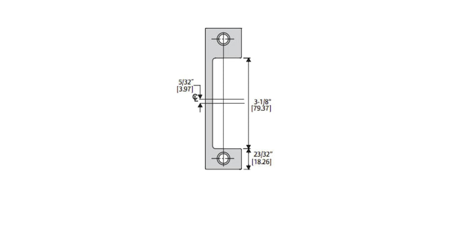 HD 606 HES Electric Strike Faceplates