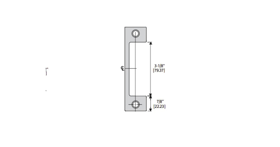 HT 613 HES Electric Strike Faceplates